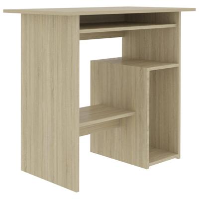 VidaXL Bureau 80x45x74 cm bewerkt hout sonoma eikenkleurig