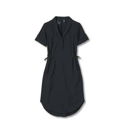 Royal Robbins Spotless Traveler S/S Jurk Dames Jet Black XL