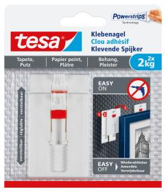 tesa 77777 Zelfklevende spijker verstelbaar Wit Inhoud: 2 stuk(s) tesa 77777 Zelfklevende spijker verstelbaar Wit Inhoud: 2 stuk(s)