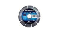 Graphite diamantschijf 115x22x8,0x2,2mm, segment type x, gelaserd, harde materialen mpa en13236 - thumbnail