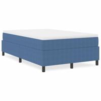 Boxspring bed Blauw 120 x 200 cm Katoenen stof - thumbnail