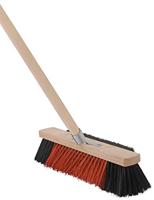 Bezem 3 in 1 met houten steel 160 cm - thumbnail