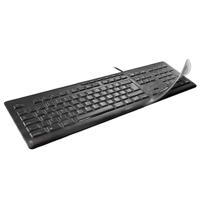 CHERRY WetEx®, flexibele toetsenbordbeschermfolie, betrouwbare bescherming tegen vuil van vloeistoffen, stof en vreemde voorwerpen, voor CHERRY Keyboard JK-0800 / JK-1700 / JD-0800 / JD-0700 - thumbnail