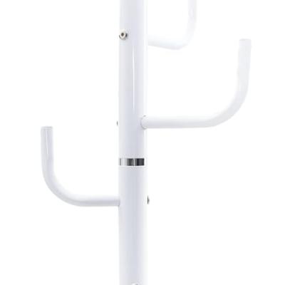 VidaXL Kapstok 183 cm gepoedercoat ijzer wit