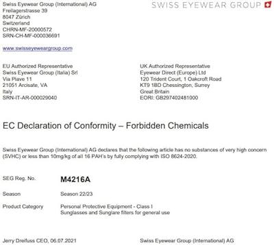 Dames zonnebril INVU M4216 50A