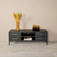 Tower Living TV-meubel 'Ziano' Visgraat 145cm, kleur zwart - thumbnail