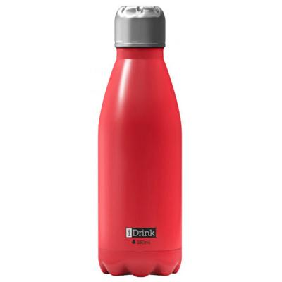 I-Drink thermosfles 350 ml RVS rood I-Drink thermosfles 350 ml RVS rood