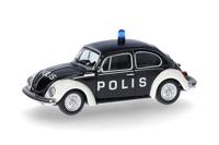 Herpa 097390 H0 Hulpdienstvoertuig Volkswagen Kever 1303 „Polis” (Zweden) - thumbnail