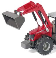 Siku 1985 tractor massey ferguson met frontlader - thumbnail