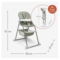 Kinderstoel - HAUCK - Zit en Opvouwbaar - Vanaf 6 maanden tot 15 kg - Opvouwbaar - Mandje onder de zitting - Wise - thumbnail