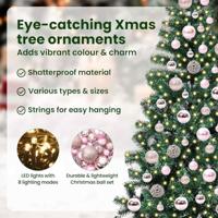 VidaXL Kunstmatig voorverlicht kerstboom groen 180 cm pvc en metaal - thumbnail