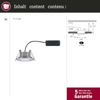Paulmann 93095 Calla WhiteSwitch LED-inbouwlamp LED 15 W Chroom (mat) - thumbnail