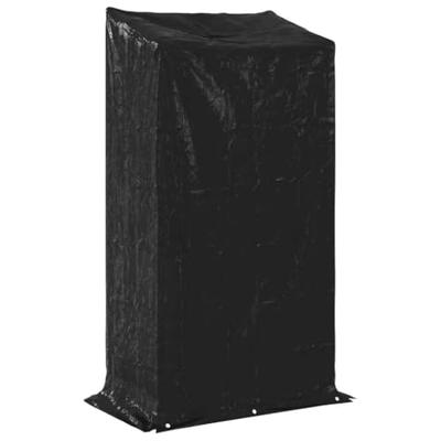 VidaXL Haardhoutrek met regenhoes 100x60x200 cm gegalvaniseerd staal