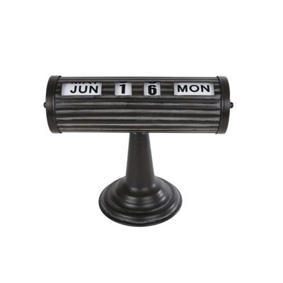 Datumroller Date zwart metaal 24,5x12x18,5cm