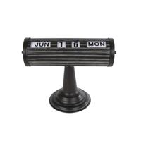 Datumroller Date zwart metaal 24,5x12x18,5cm - thumbnail