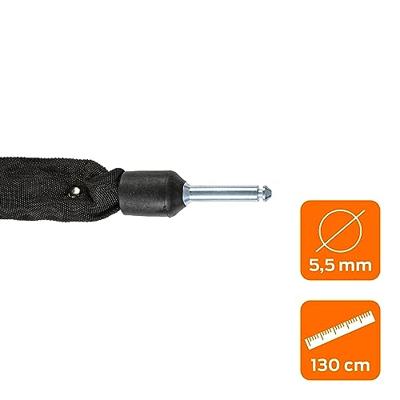 AXA ULC insteekketting zwart 130cm x 5,5mm - thumbnail