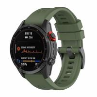 By Qubix - Siliconen sportbandje - Leger groen - Compatible met Garmin Tactix 8-51mm - Compatible Garmin bandje - thumbnail