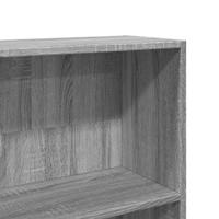 Boekenkast 80x24x176 cm bewerkt hout grijs sonoma eikenkleurig - thumbnail