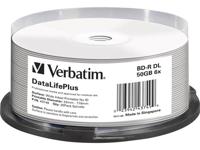 Verbatim BD-R - Blu-Ray Disc 50 GB, bedrukbaar oppervlak, 6x brandsnelheid, DataLifePlus, 25 Pack Spindle - thumbnail