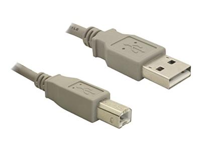 Delock 82216 USB-kabel USB 2.0 USB-A stekker, USB-B stekker 3.00 m Grijs Delock 82216 USB-kabel USB 2.0 USB-A stekker, USB-B stekker 3.00 m Grijs