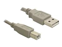 Delock 82216 USB-kabel USB 2.0 USB-A stekker, USB-B stekker 3.00 m Grijs - thumbnail