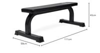 VirtuFit Vlakke fitnessbank - flat bench - thumbnail