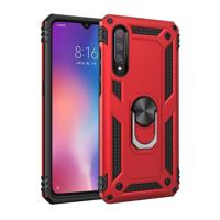 Sergeant Armor schokbestendig TPU + PC beschermende case voor Xiaomi mi 9 met 360 graden rotatie houder (rood) - thumbnail