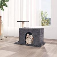 Bussandri Exclusive - Kattenmeubel met sisal krabpale 51 cm donkergrijs - thumbnail
