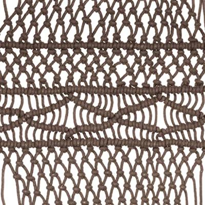 VidaXL Gordijn macramé 140x240 cm katoen taupe VidaXL Gordijn macramé 140x240 cm katoen taupe