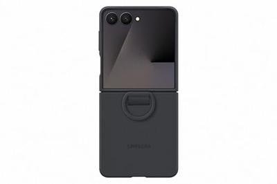 Samsung Ring Case (Silicone) voor Samsung Galaxy Z Flip7 5G Telefoonhoesje Zwart