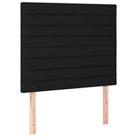 Bedframe zonder matras 80x200 cm stof zwart - thumbnail
