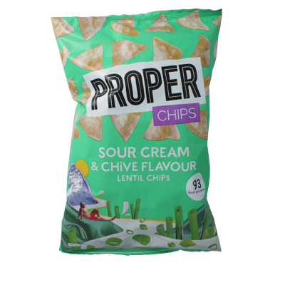 Proper Chips Chips sour cream & chive flavour 85 Gram