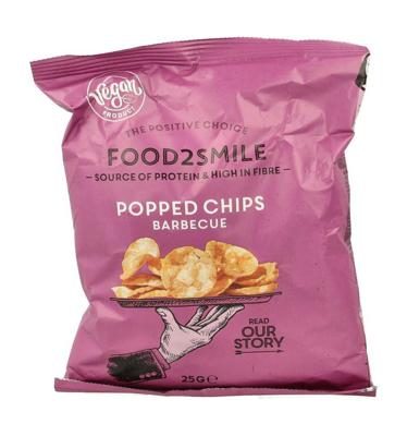 Food2Smile Popped chips barbeque 25 Gram