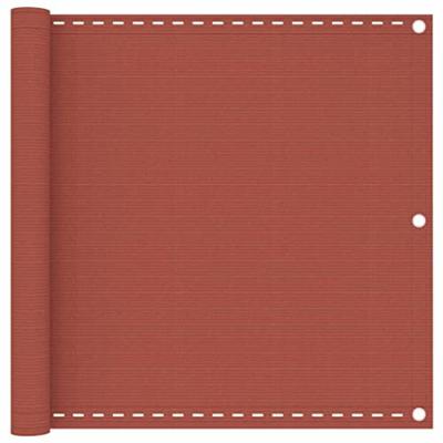 VidaXL Balkonscherm 90x300 cm hdpe terracottakleurig