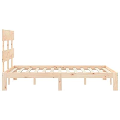Bedframe zonder matras massief grenenhout 140x190 cm