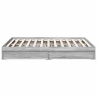 Bedframe met lades bewerkt hout grijs sonoma eiken 150x200 cm - thumbnail