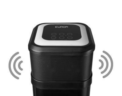 Eurom Heat and Beat Tower Terrasverwarmer Zwart