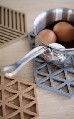 Zone - Hexagon - Onderzetter Dark Camel