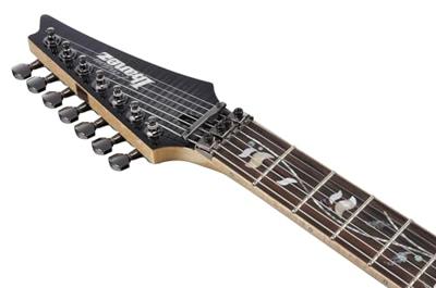 Ibanez J.Custom RG8527-BRE Black Rutile 7-snarige elektrische gitaar met koffer en certificaat - thumbnail