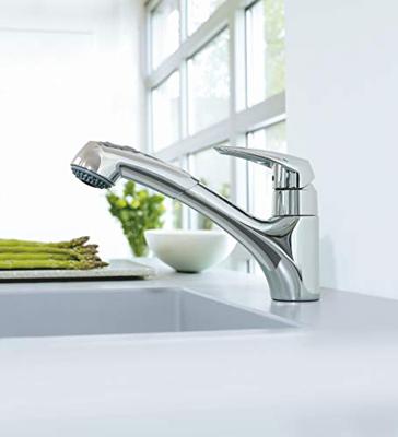 Grohe Eurodisc keukenkraan met uittrekbare handdouche Chroom
