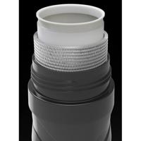 Polisport bidon thermal t500 500ml black-lime green - thumbnail