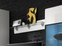 Wandplank HERCULE 120 cm wit - thumbnail