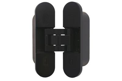 DX Onzichtbaar scharnier 3D verstelbaar 111x29 mm - mat zwart