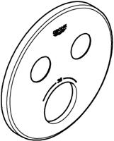 Grohe Rozet Chroom - thumbnail