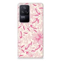Xiaomi Poco F4 | TPU Case | Pink Flowers - thumbnail