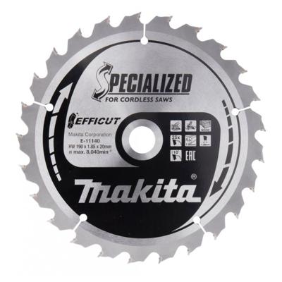 Makita Accessoires Afkortzaagblad Hout | Efficut 190x20x1,85 25T 10g - E-11140 E-11140