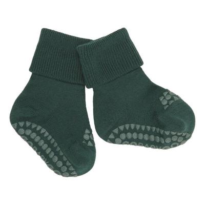 GoBabyGo antislip sokjes wol forest green-1-2 jaar