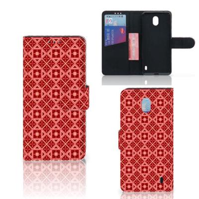 Nokia 1 Plus | Telefoon Hoesje | Batik Rood Nokia 1 Plus | Telefoon Hoesje | Batik Rood