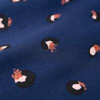 Kindervest met capuchon stippenprint 128 marineblauw - thumbnail