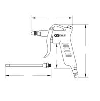 KS Tools 515.1930 Pneumatisch uitblaaspistool 6.3 bar - thumbnail